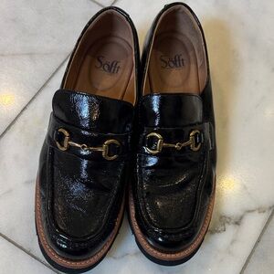 Women’s Patent Leather Black Loafers